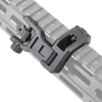 Foldable 45 Degree Fiber Optics Iron Sights Offset Front and Rear Sight Polymer - West Lake Tactical