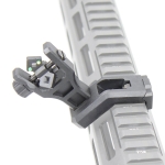 Foldable 45 Degree Fiber Optics Iron Sights Offset Front and Rear Sight Polymer - West Lake Tactical