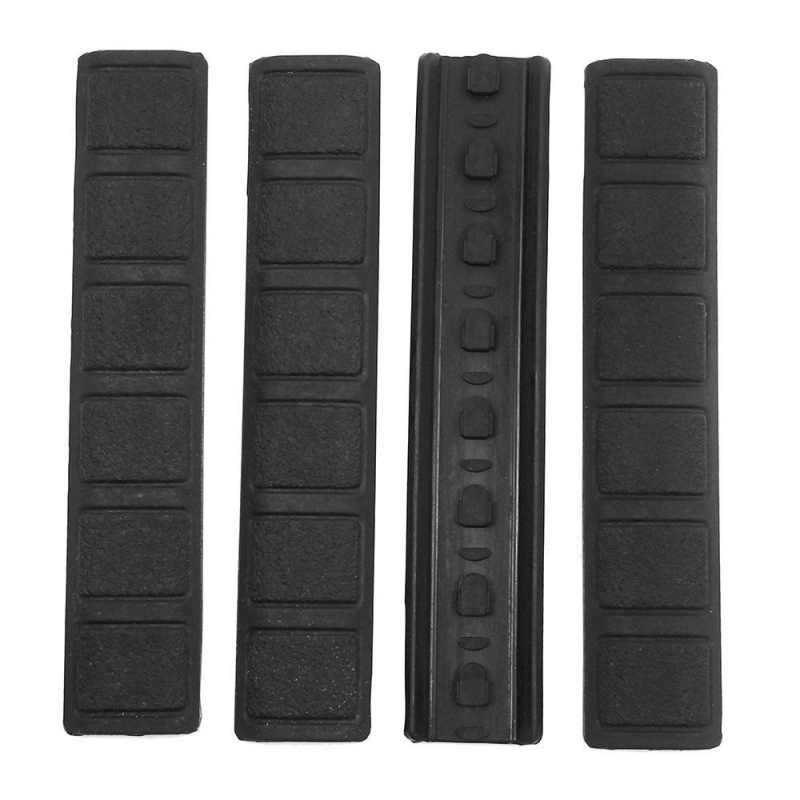 8 Pack Rubber Panel Covers + Ladder Rail Cover for Keymod Handguard - Black - West Lake Tactical