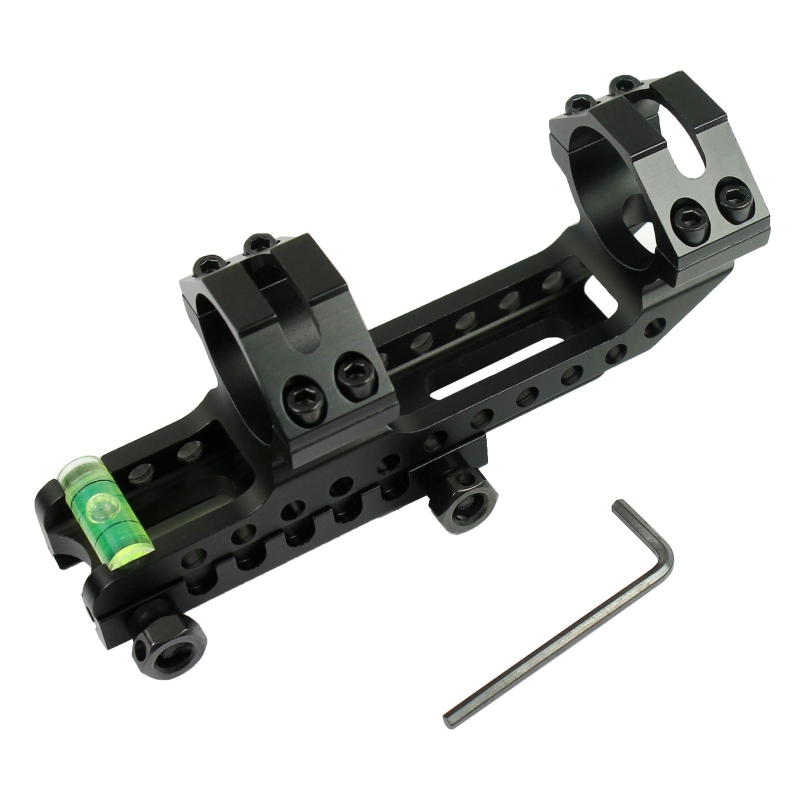 PEPR Cantilever 1" to 30mm Rifle Scope Mount w/ Bubble Level for Picatinny Rails