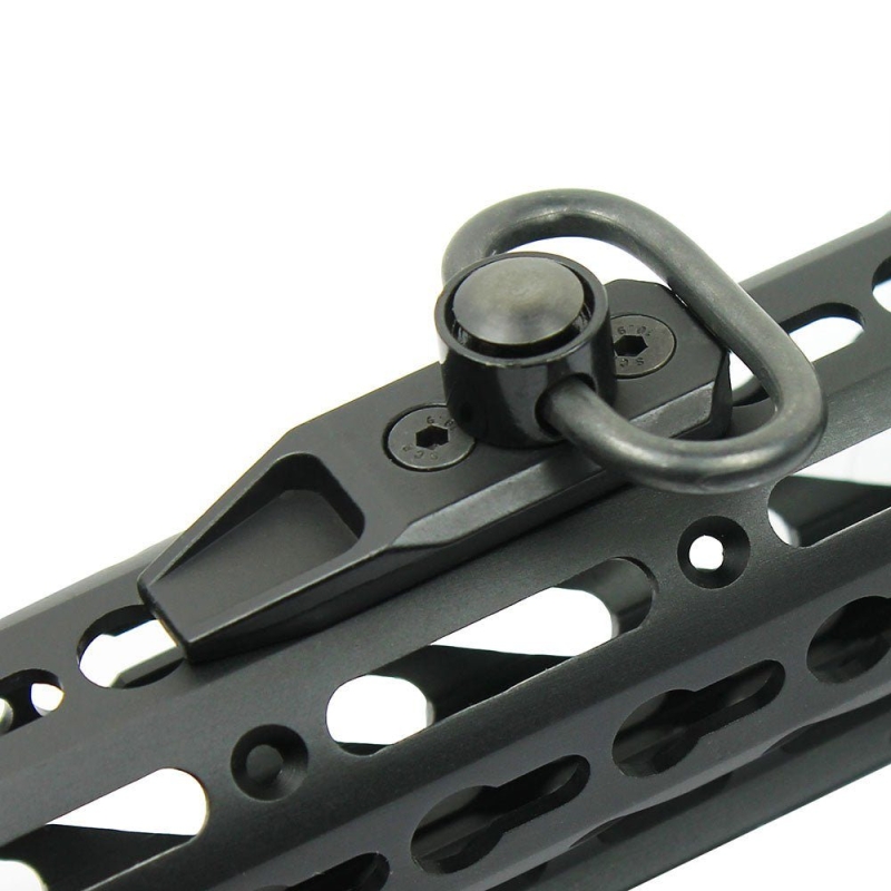 Tactical QD KEYMOD Sling Swivel Mount / Rail Section - Push Button Quick Release | West Lake Tactical