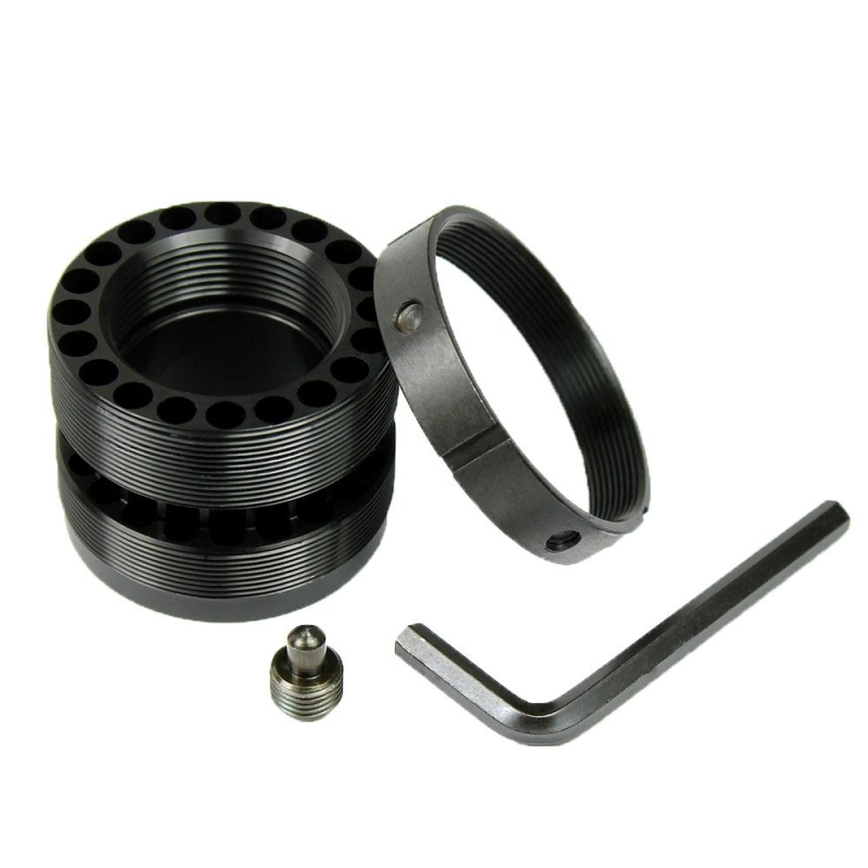 .223/5.56 Standard Barrel Nut with Steel Jam Nut Ring for Free Float Quad rail