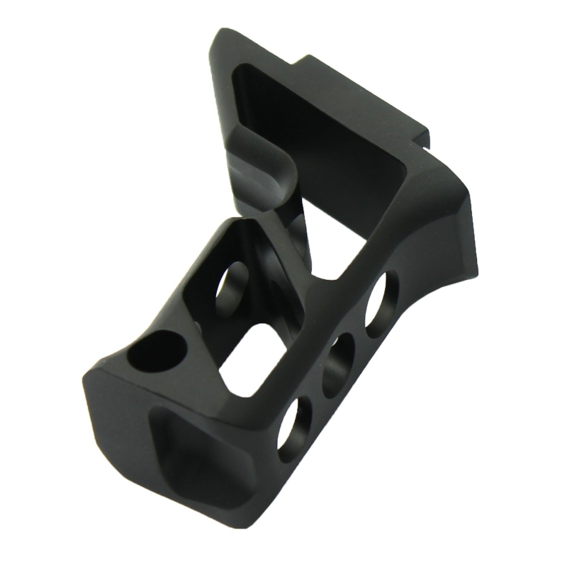 Skeletonized Tactical Foregrip Angled Grip All Metal Black