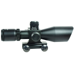 2.5-10x40 Rifle Scope Mil-dot Illuminated Red Laser 20/11mm Rail Mounts | West Lake Tactical