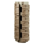 6.7" Length Carbine Handguard Picatinny Quad Rail with Rail Covers Tan