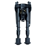 6" to 9" Adjustable Spring Return Sniper Hunting Rifle Bipod -Sling Swivel Mount