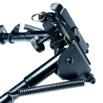 6" to 9" Adjustable Spring Return Sniper Hunting Rifle Bipod -Sling Swivel Mount
