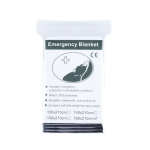 2 Pack Emergency Solar Blanket Packets Insulating Thermal Heat Survival Gear