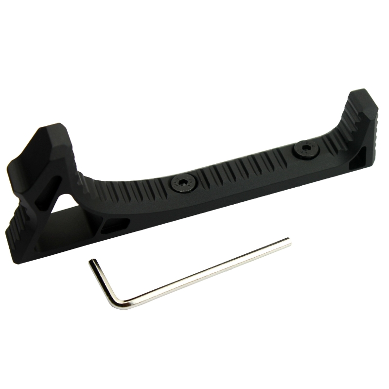 Curved Angled Foregrip Front Grip Fits KeyMod Handguard Rails for RPR All Metal - West Lake Tactical