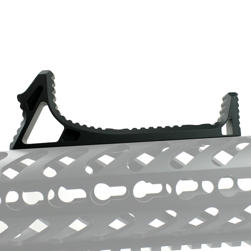 Curved Angled Foregrip Front Grip Fits KeyMod Handguard Rails for RPR All Metal - West Lake Tactical