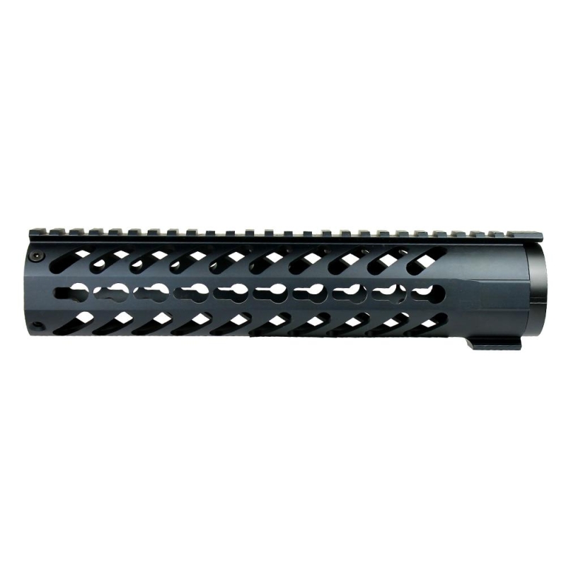 10" KEYMOD Free Float Quad Rail Slim Handguard with Front End Cap-Rail Sections - West Lake Tactical