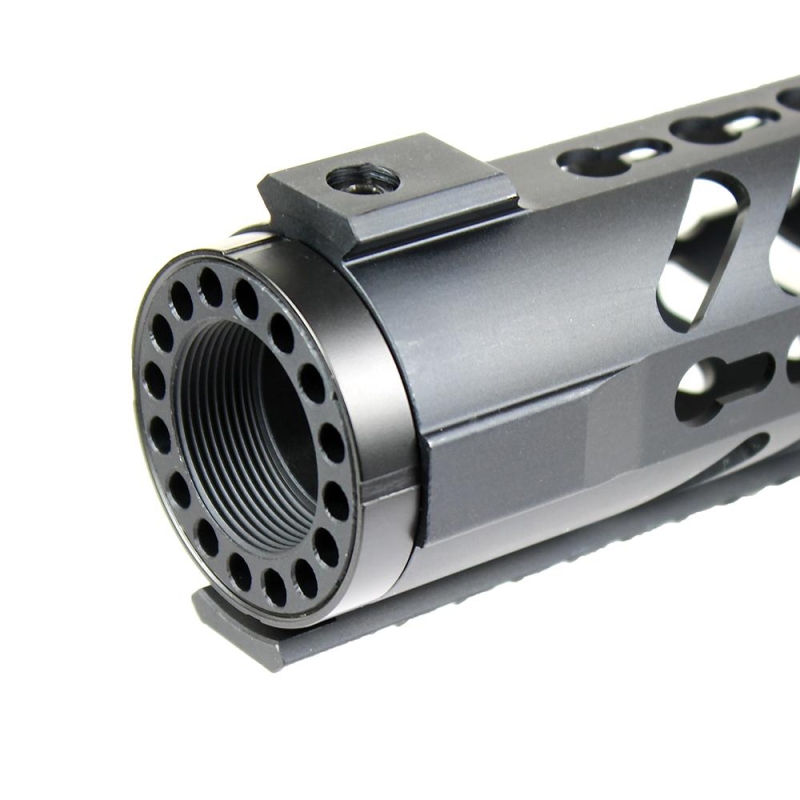 10" KEYMOD Free Float Quad Rail Slim Handguard with Front End Cap-Rail Sections - West Lake Tactical