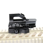 Red Green Dot Tactical Sight Holographic Relex Scope 4 Reticle 21mm Quick Mount