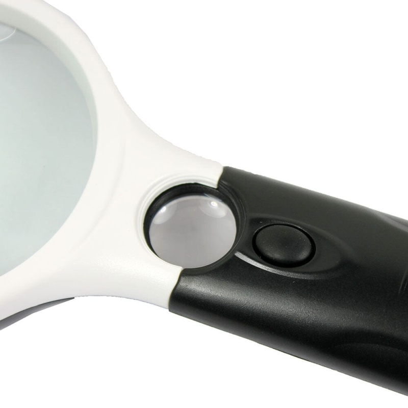 3X & 45X Handheld Magnifier/Loupe Reading Magnifying Glass Lens Jewelry LED Book Newspaper - West Lake Tactical