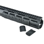 M-Lok Rail Cover Low Profile SNAP-IN Panels for MLOK Handguard Black / Tan