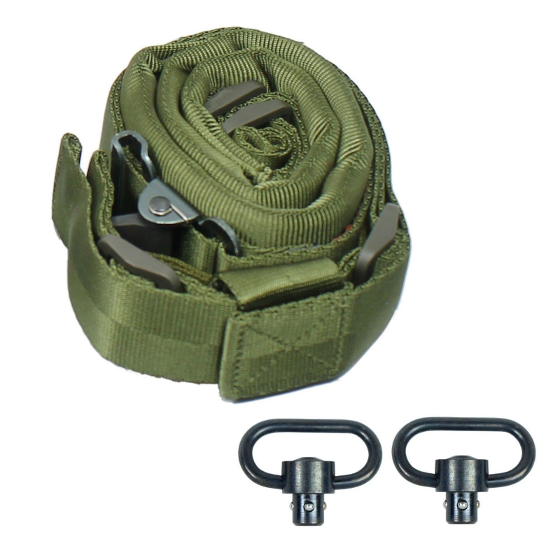 WestLake Wide Padded Quick Adjust QD 2 point Rifle Sling with Push-on QD Swivel