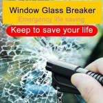 2 in 1 Emergency Window Glass Breaker Car Tool & Seat Belt Cutter Key Chain - West Lake Tactical