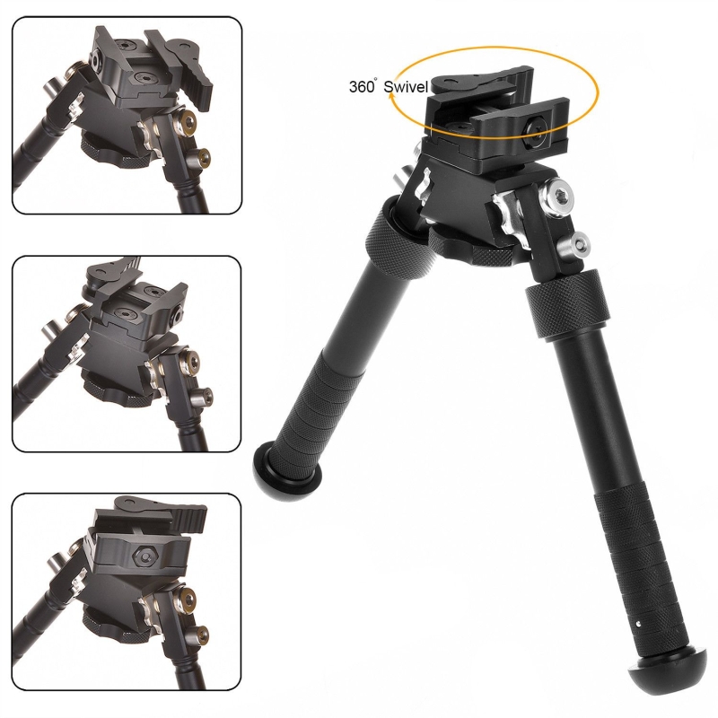 Rifle Bipod Quick Detach Mount 6.5-9" Adjustable Fit 20mm Picatinny Rail