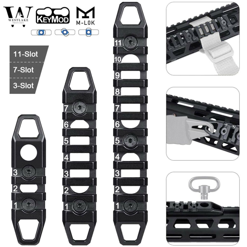 s-l1600_645717c3-f535-47f1-a4ee-e748ac508030 Hollow M-LOK / KeyMod Rail Section 3 7 11 Slot Picatinny Accessory Rail Sections