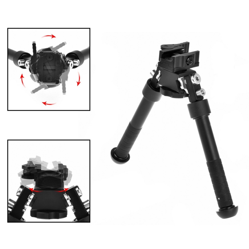 Rifle Bipod Quick Detach Mount 6.5-9" Adjustable Fit 20mm Picatinny Rail