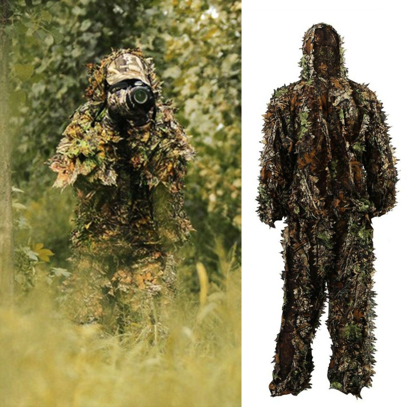 s-l1600_f1452bdf-59a2-4ae7-89d2-6b23597b65d8 3D Ghillie Suit Set Sniper Train Leaf Jungle Forest Wood Hunting Camouflage