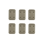 M-Lok Rail Cover Low Profile SNAP-IN Panels for MLOK Handguard Black / Tan