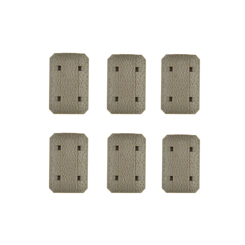 M-Lok Rail Cover Low Profile SNAP-IN Panels for MLOK Handguard Black / Tan