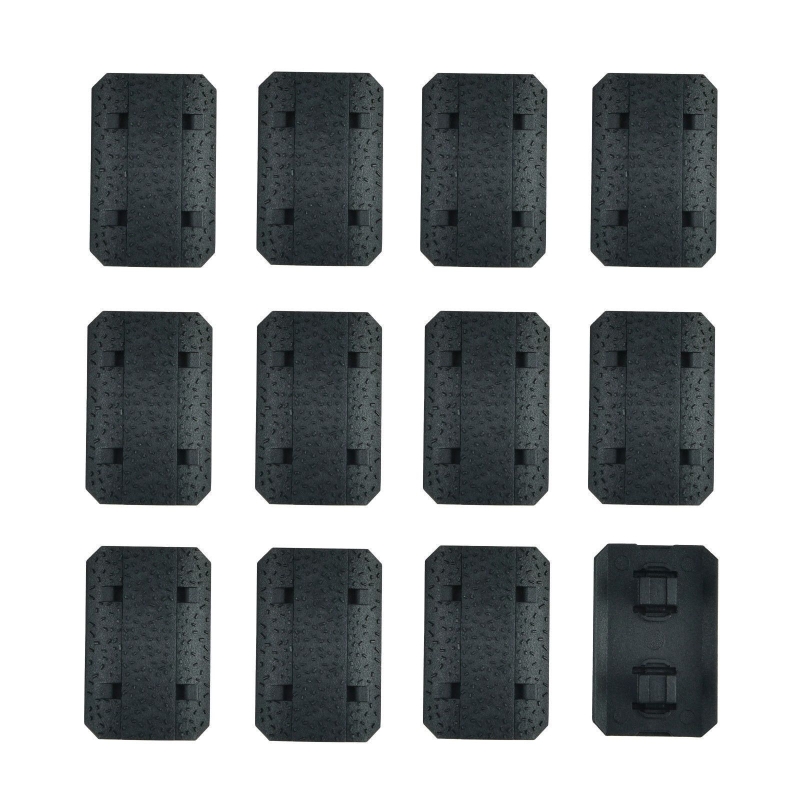 M-Lok Rail Cover Low Profile SNAP-IN Panels for MLOK Handguard Black / Tan