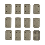 M-Lok Rail Cover Low Profile SNAP-IN Panels for MLOK Handguard Black / Tan