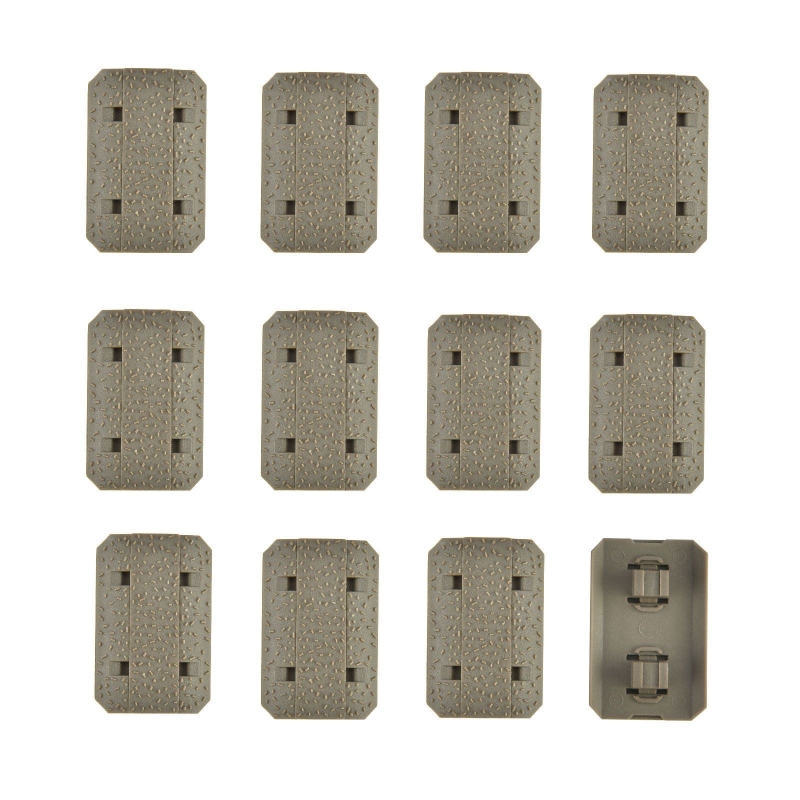 M-Lok Rail Cover Low Profile SNAP-IN Panels for MLOK Handguard Black / Tan